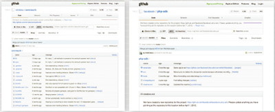 【04】OAuth認証関連ライブラリ左： Ruby : Omniauth（https://github.com/intridea/omniauth）、右：PHP facebook/sdk.php（https://github.com/facebook/php-sdk）