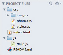 【3-2】cssフォルダ、jsフォルダ、index.htmlがあるのを確認しておこう。