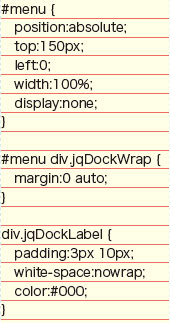 【4-1】ドックメニューのレイアウトを設定する。