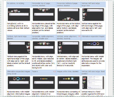【6-2】jqDock のサンプル掲載ページ。