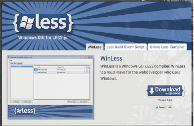【04】Windows 用のLESSコンパイラ（http://winless.org/ ）。