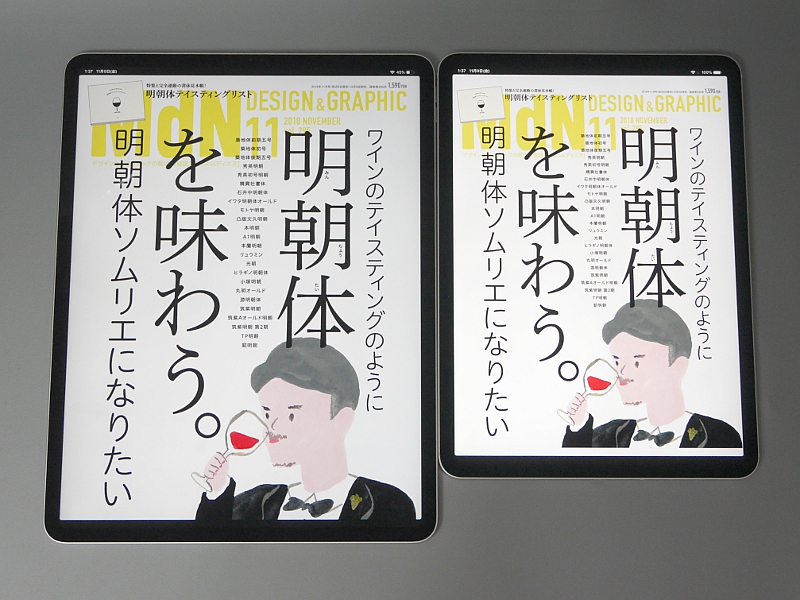 左が12.9インチ、右が11インチ。これまでのホームボタンは姿を消しています