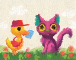 指先ツールでつくり込む油絵のようなタッチ