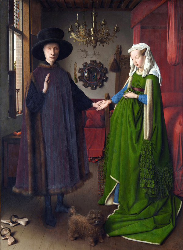 図1◆ヤン・ファン・エイク《アルノルフィーニ夫妻像》 1434年［ロンドン・ナショナル・ギャラリー］