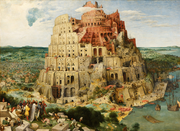 図4◆ピーテル・ブリューゲル《バベルの塔》 1568年［ボイマンス美術館］  