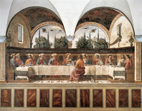 図1◆ドメニコ・ギルランダイオ《最後の晩餐》 15世紀後期［サン・マルコ美術館］