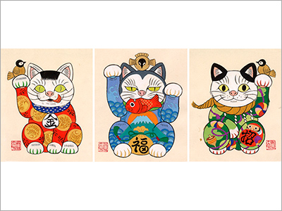  2月22日“猫の日”特別編！メイングラフィック『AKOMEYA Cat’s-猫のお福分け-』、書籍カバー『猫君／畠中恵』、商品パッケージ『キャラメルゴースト缶／キャラメルゴーストハウス』（2020.2.12） 