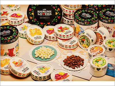  商品パッケージ『ザ・ラムネラバーズ』、配信ジャケット『24/7／gb』、商品パッケージ『パルティ カラーリングミルク（謎めきアッシュ・憧れラベンダー・夢中ピンク）』（2021.3.18）