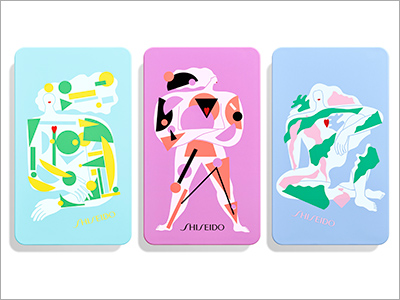  商品パッケージ『SHISEIDO アクアジェル リップパレット』、書籍カバー『母／青木さやか』、CDジャケット『Diner／熊井吾郎』（2021.6.7）