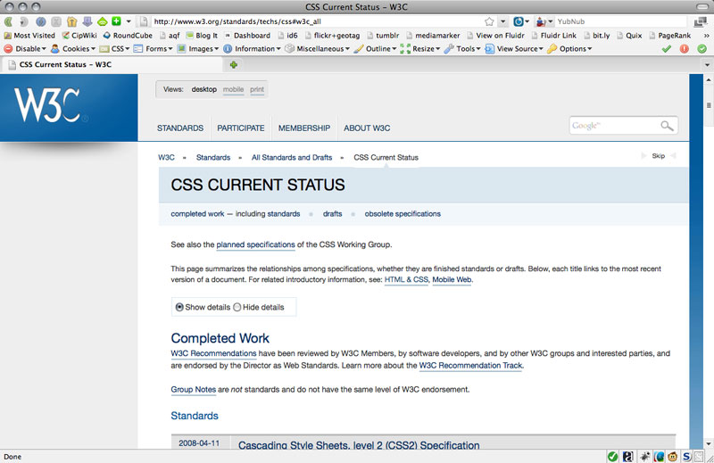 【図1】World Wide Web Consortium(W3C)