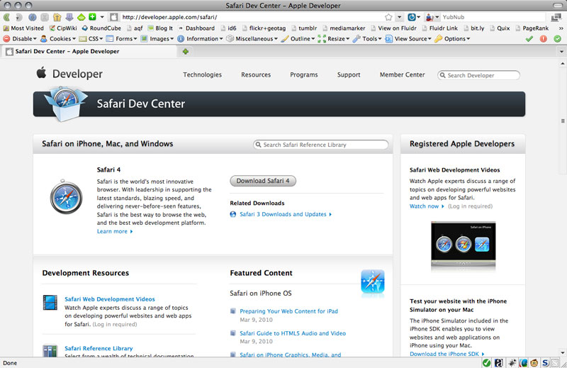 【図3】Apple社の開発者向けサイト