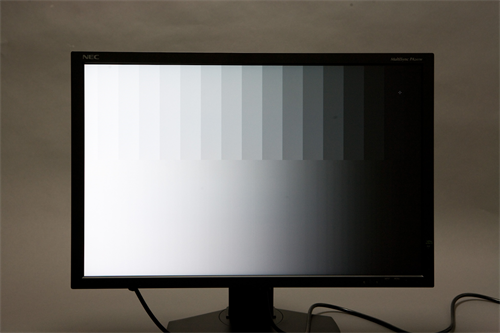 グレーを表示した状態。なかなか良好だ