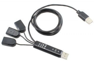 エバーグリーン、3ポートのハブ機能付きUSBデータリンクケーブルを発売