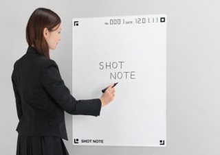 手書きメモをスマホでデータ化できる「ショットノート」のホワイトボードタイプが発売