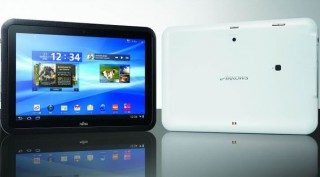 富士通、指紋センサーを搭載したAndroidタブレット「ARROWS Tab Wi-Fi」