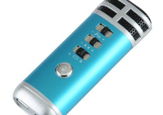 サンコー、音楽プレイヤーとの連携でカラオケ練習できるミニマイクを発売