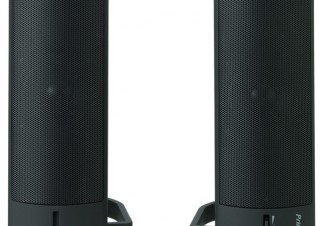 縦置き・横置き両対応の2.0chステレオスピーカー