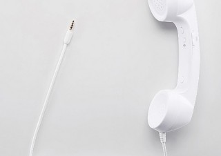サンワ、iPhoneをレトロな電話機に変える受話器型ヘッドセットを発売