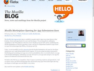 Mozilla、アプリ配信サービス「Mozilla Marketplace」を発表