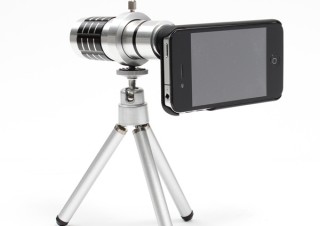 サンコー、iPhone4S/4に対応した望遠・広角/マクロ・魚眼レンズキット