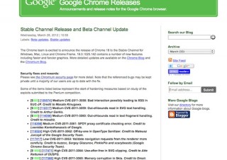 「Google Chrome 18」安定版をリリース、グラフィックス性能が向上