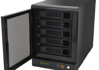 3.5インチHDDを5台内蔵できるRAID外付けケース