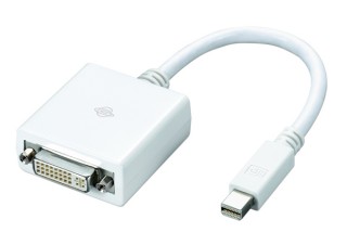 MacBookなどに最適なMini DisplayPort→DVI/VGA変換アダプタ