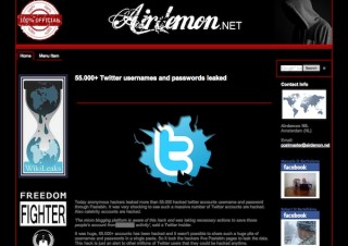 Airdemon.net、5万5000件以上のTwitterのアカウント情報が流出と発表