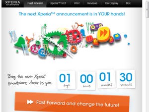 ソニーモバイル、新Xperiaの発表時間がワンクリックで20秒ずつ短縮するキャンペーン