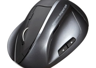 サンワ、手首のひねりを軽減するエルゴノミクスマウス2モデルを発売