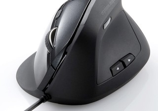 サンワ、腱鞘炎になりにくいUSB5ボタンマウス