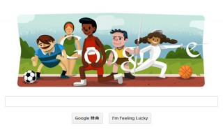 今日のGoogleホリデーロゴは開会式―2012年7月27日