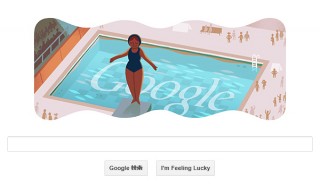 今日のGoogleホリデーロゴは飛び込み―2012年7月29日