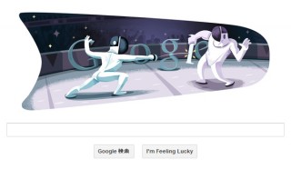 今日のGoogleホリデーロゴはフェンシング―2012年7月30日