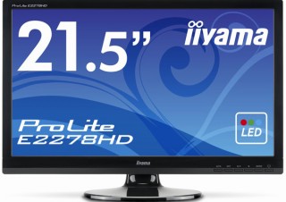 iiyama、21.5型ワイド液晶ディスプレイ「ProLite E2278HD」を発売