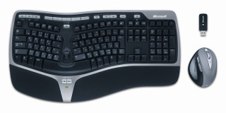 マイクロソフト、ワイヤレスキーボードと光学式ワイヤレスマウスのセット