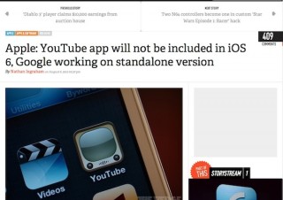 iOS6はYouTubeアプリの標準搭載は無し、ライセンス終了のため——米報道