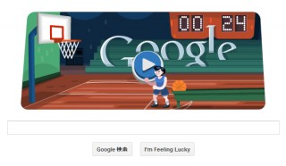今日のGoogleホリデーロゴはバスケットボール、しかも遊べる―2012年8月8日