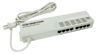 8ポート装備のタップ型スイッチングハブ