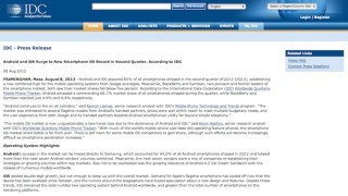 世界のスマートフォン市場シェアはAndroidが68.1％、iOSが16.9％