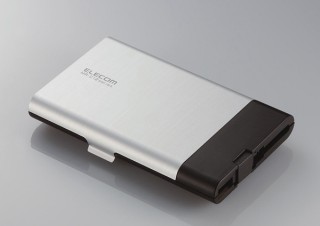 メモリカード収納ケース付きマルチカードリーダライタ