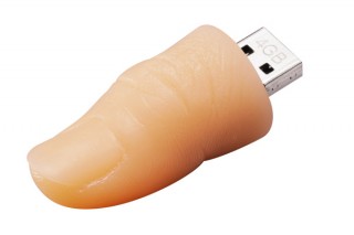 グリーンハウス、親指の形のUSBメモリ「GH-UFD4GYUBI」を発売