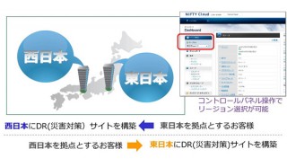 ニフティ、「ニフティクラウド」西日本リージョンを開設