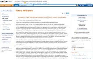 Amazonの「Kindle Fire」が”売り切れ”発表