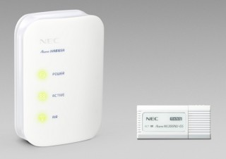 NEC、体積を従来比約60％削減したコンパクトサイズの無線LANルータ