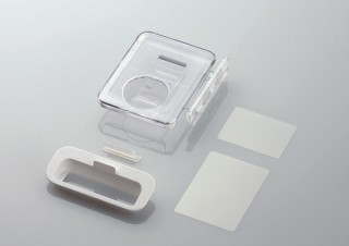 コード巻取り能付iPod nano 3rd/classic/touchクリアケース