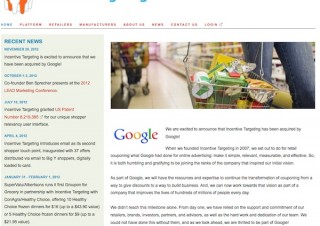 Googleがクーポン発行サービスのIncentive Targetingを買収