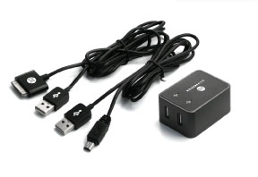 2台同時に充電デュアルUSBモバイル充電アダプタ