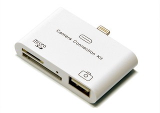 JTT、iPad向けにUSBポートも備えるLightning接続カードリーダーを発売