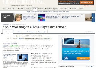 Apple、iPhoneの廉価版を開発中か——米紙報道